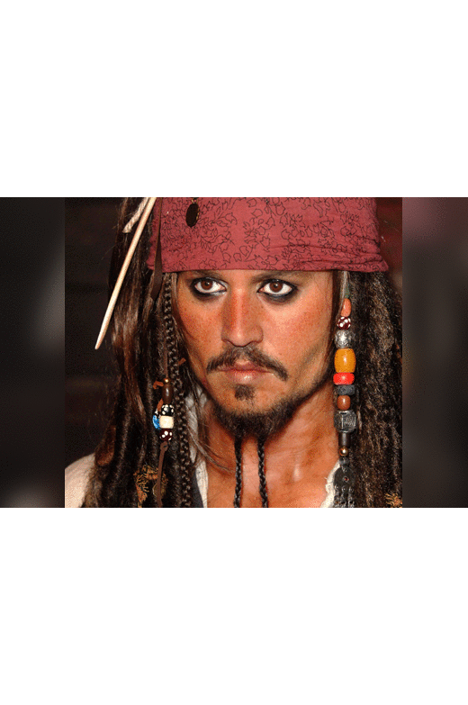 Karibų piratai veikėjas - J.Deppo vaškinė figūra