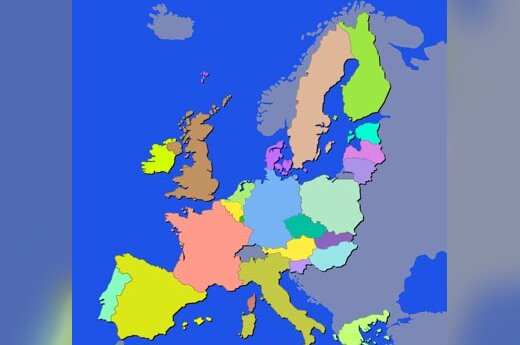 Europa, žemėlapis