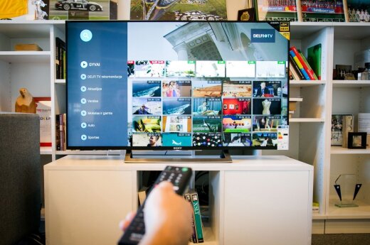 DELFI TV bus matoma ir „SONY Android TV” televizoriuose