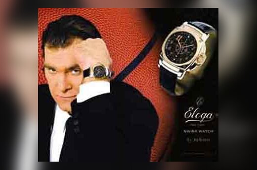 Arvydas Sabonis reklamuoja laikrodžius