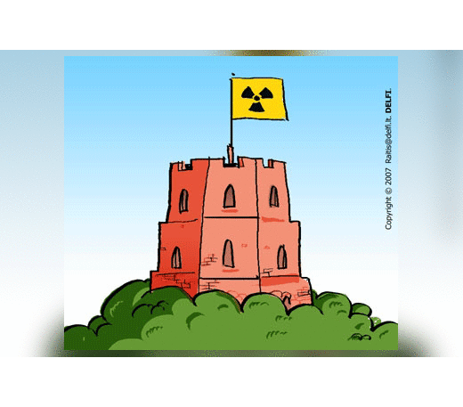 Atominė elektrinė, karikatūra