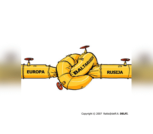 Baltarusija, Rusija, konfliktas, nafta, karikatūra