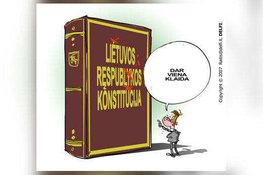 Lietuvos Respublikos Konstitucija - karikatūra