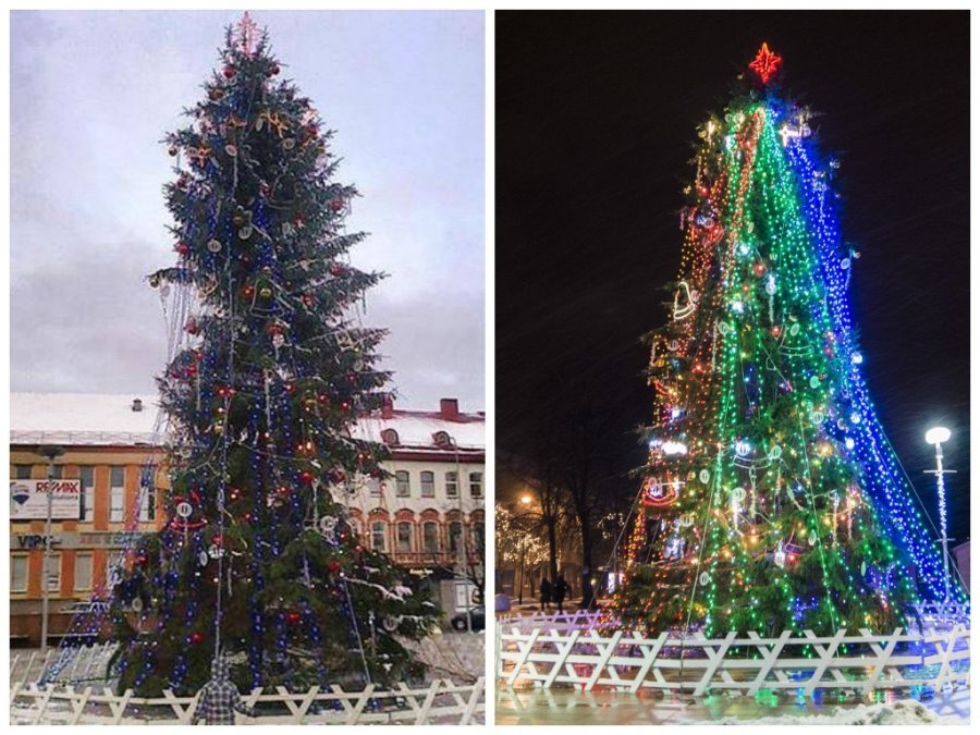 Christmas tree in Vilnius, Lithuania. : r/europe